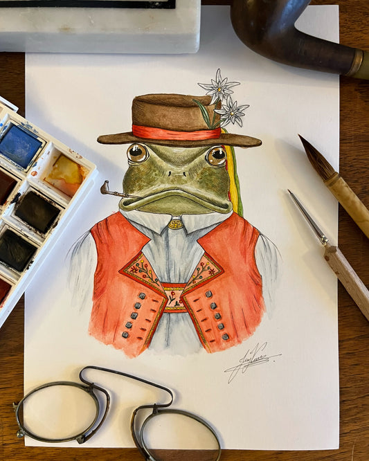 Illustration jeunesse : le crapaud