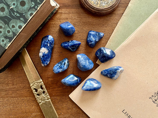 Pierre roulée de Sodalite